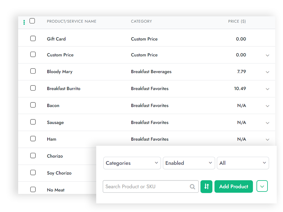 single platform for product and price management